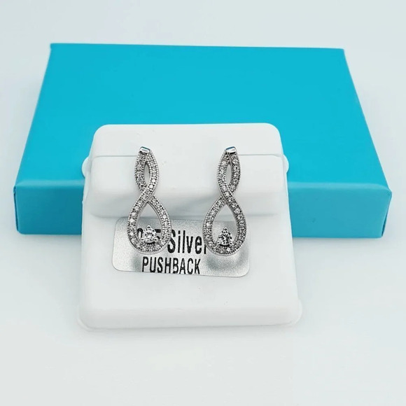 "925 Sterling Silver CZ Beautiful Earrings for Women, 1USPAR4225 - Picture 7 of 11